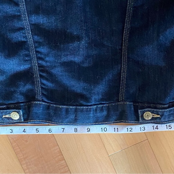 Fidelity Denim Jean Jacket Womens Sz M Lightweight Capsule Western Casual Lux - Picture 10 of 10